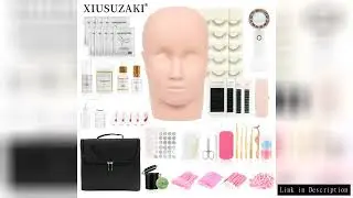 XIUSUZAKI False Eyelash Extension Kit Set for Beginner Practice Kit Supplies Lash Accessories Makeup