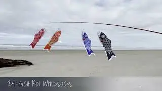 24-inch Black Koi Windsock | KiteGarden.com