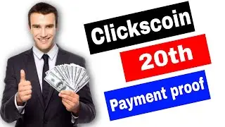 Clickscoin 20th payment proof Bangla Earn Money Online free