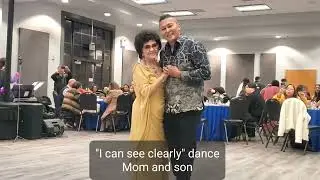 Mom and son dance 