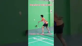 #badminton wall practice benefits