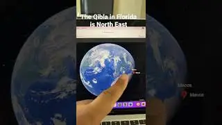 The #qibla direction in Florida is North East