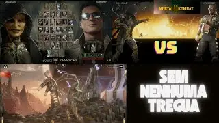 MK 11 No Modo Online Jogando Sem dar Tempo pra quem S&oacute; Sabe Apelar com JOHNNY CAGE