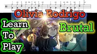 Olivia Rodrigo - Brutal - Drum Tutorial Lesson