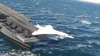 Experience Concorde's Incredible Takeoff from the Aircraft Carrier - The World's Fastest Aircraft!