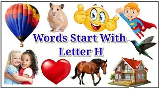 Learn English | H letter & pictures | H letter words @funnlearnpreschool6016