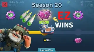 Hitting Diamond Rank 22 After Unlocking 5th Engine Room | Boom Beach Warships Season 20