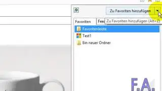 Internet Explorer 10 - Favoriten Ordner l&ouml;schen