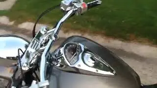 2005 VTX-1300 with Vance & Hines pipes with spiked air filter