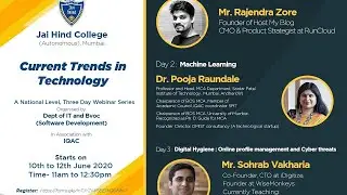 Digital Hygiene:Online profile management and Cyber threats , by Jai Hind College: Sohrab A Vakharia