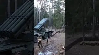 Unexpected Activation of a Multiple Launch Rocket System #military #viralvideo #rocketlaunch #army