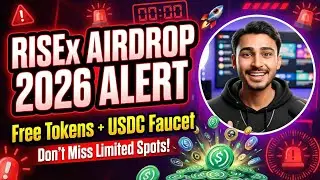 RISEx Airdrop 2026 Alert &ndash; Free Tokens + USDC Faucet (Don't Miss Limited Spots!)