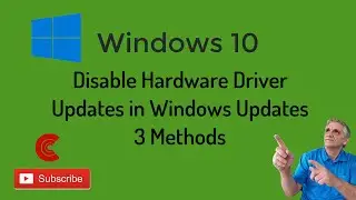 Disable Driver Updates in Windows Update 3 Methods
