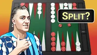 Backgammon EXPERT REVEALS SECRETS: When to Split Against a BLITZ [3]? 🎲🎲