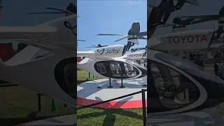 Checking out the Joby/Toyota Electric Air Taxi at #osh25 ! #automobile #aviation #taxi #travel