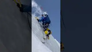 Mt Annapurna Nepal Himalayas- Fixing the climbing route #nepal #shorts #mountains