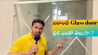 Glass door partitions in Hyderabad || glass partitions in Telugu ||Bathrooms shower glass partitions