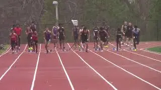 Jason Stephens 100M race for Pope Greyhounds
