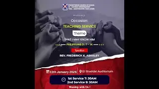 2ND SERVICE : TEACHING SERVICE (11/1/2026)
