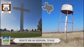Route 66 in Groom, Texas