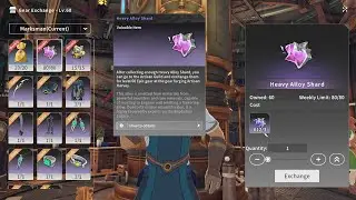 Where to exchange Alloy Shards for Heavy Alloy Shards, Blue Protocol