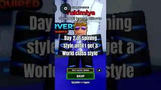 Day2 of spining style until I get a World class style #warriorplays #roblox #powerfulwarrior