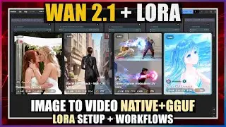 Wan 2.1 + LoRA Image-to-Video in ComfyUI Tutorial + Workflows - Low VRAM GPU