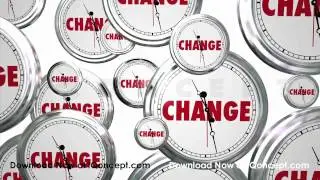 Change Clocks Time Passing By Evolution Innovation Animation Alpha Matte