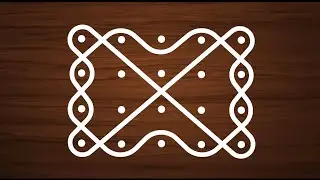 Simple dots rangoli | 5x4 dots rangoli | easy rangoli designs 