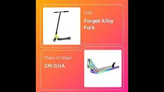 Factory OEM/ODM Custom Extreme Sports 360 Freestyle Gold Chrome Stunt PRO Wide Deck Trick Scooter Ba