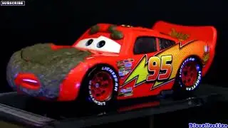 10 Lightning Mcqueen Cars 2 toys Diecast Muddy, Tar, Wet, Tongue, Bling, Cruisin Dinoco Disney toy