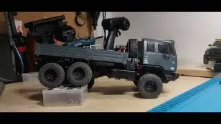 Orlandoo Hunter OH32M02 Army Truck 6x6 1/32 - Wide, weight, brushless,  custom suspension  - test #2