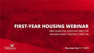 First-Year Housing Overview Webinar