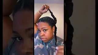 Have you tried this method? Great for transitioning to natural hair #lengthretention #naturalhair