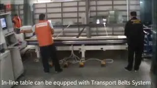 Kovanica d.o.o. Glass cutting line, Glass cutting table