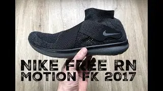 Nike Free RN Motion FK 2017 ˋblack/dark grey-anthra&acute; | UNBOXING & ON FEET | running Shoes | 17 | HD