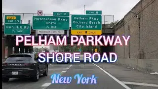 I-95 EXPRESSWAY EXIT 8 TO PELHAM PARKWAY SHORE ROAD.BRONX TO NEW ROCHELLE#newyork#travel#usa#tour