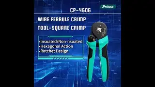 Pro'sKit Ferrule Crimp Tool-Square Crimp CP-460G #Insulated Terminal #wire #crimper #寶工 #socket