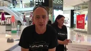 Gift wrapping at Westfield Miranda