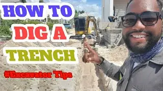 How to dig a trench with a Excavator