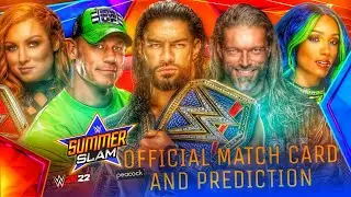 WWE SummerSlam 2021 Official Match Card And Prediction