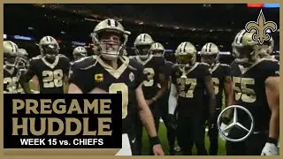 Saints-Chiefs Pregame Huddle w/ Brees, Demario | Week 15 2020