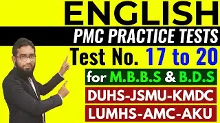 [MDCAT-ENGLISH] PMC Practice Test 17 to 20