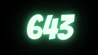 643 Seconds Countdown Timer | Bright Neon Text + HD + Loud End Alarm