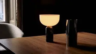 NEW WORKS Kizu Portable Table Lamp in Rosso Levanto Marble | Designed by Lars Torn&oslash;e