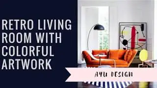 Retro Living Room With Colorful Artwork