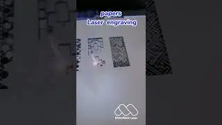 Engraving Paper Craft - Laser Engraver #papercraft #co2laser #laserengraving #paperart