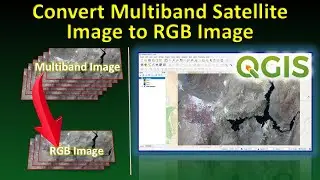 How to Export an RGB Image from Multiband Satellite Image in QGIS | QGIS Tutorial for Beginners