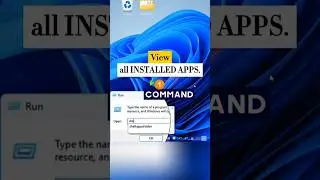 View entire Installed Apps of Windows PC #windows