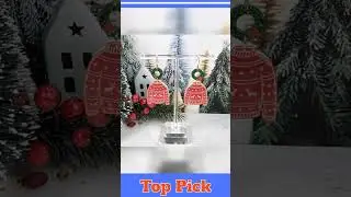 Christmas Sweater Earrings: Acrylic Wreath, Hand-Painted Holiday Jewelry